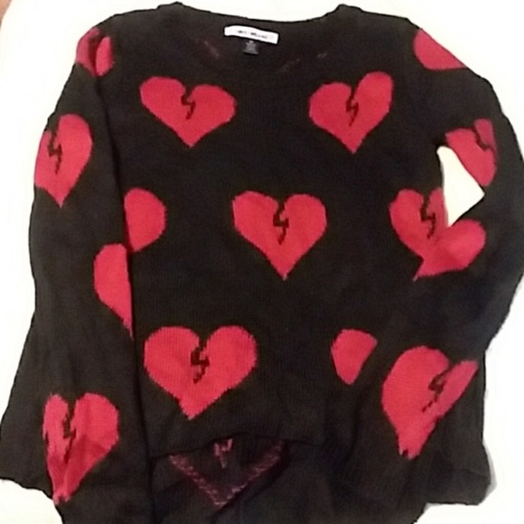 broken heart sweater